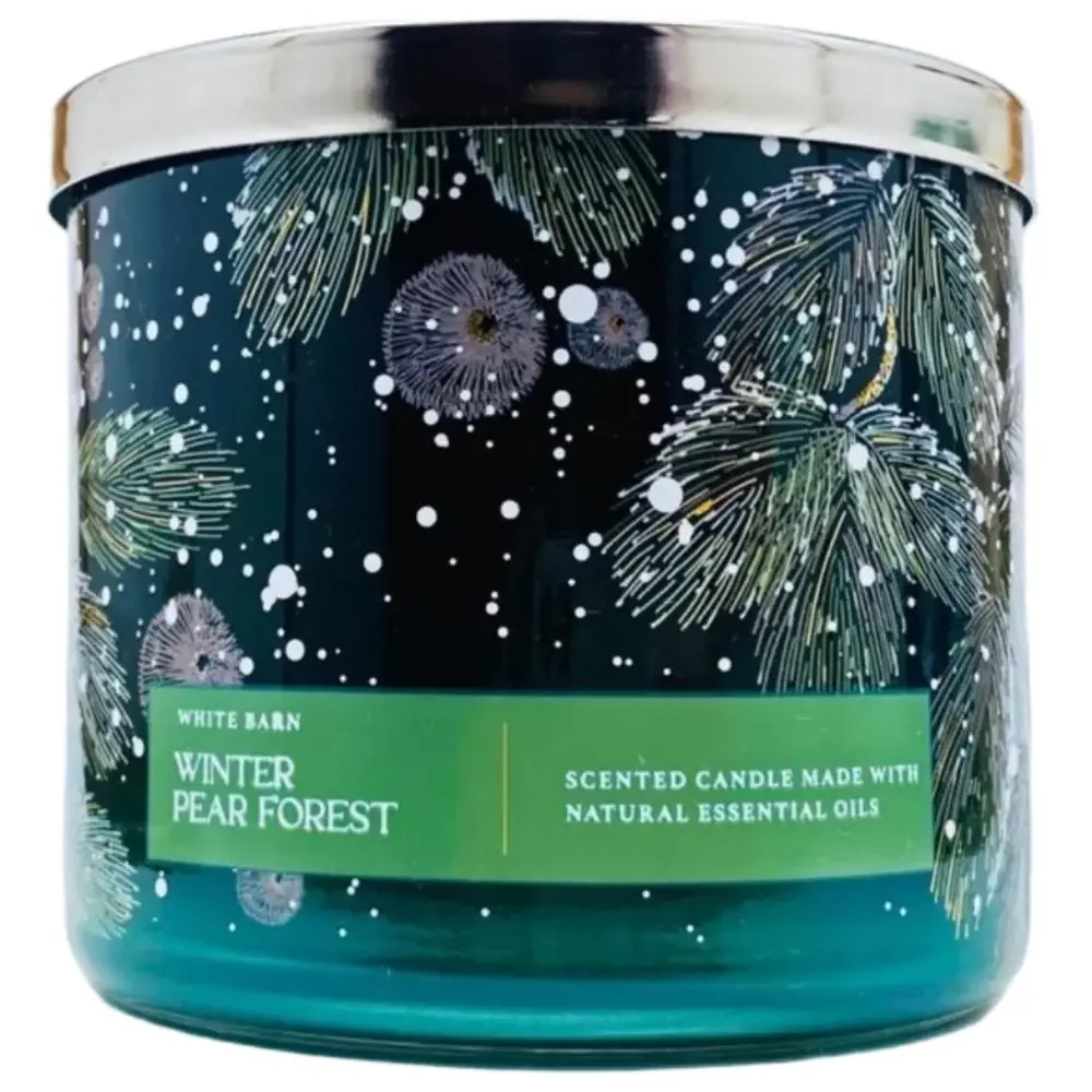 Bath & Body Works Winter Pear Forest 3-Wick Candle